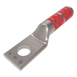 Zapata Terminal de Compresión BURNDY para Tornillo de 1/4" y Calibre 8 AWG / Barril Largo.