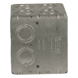 Caja Multigang de 2 Gangs/ Profundidad de 3-1/2/ 16 Entradas de 1/2 - 3/4
