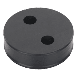 Inserto de Caucho de 4" Con Dos Orificios para Cable de 1/2 in
