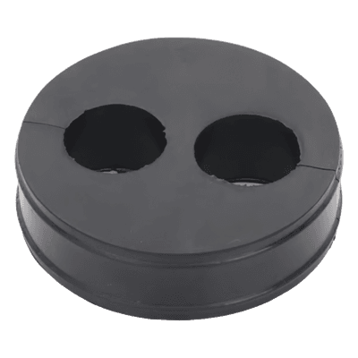 Inserto de Caucho de 4" Con Dos Orificios para Cable de 7/8 in