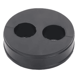 Inserto de Caucho de 4" Con Dos Orificios para Cable de 7/8 in