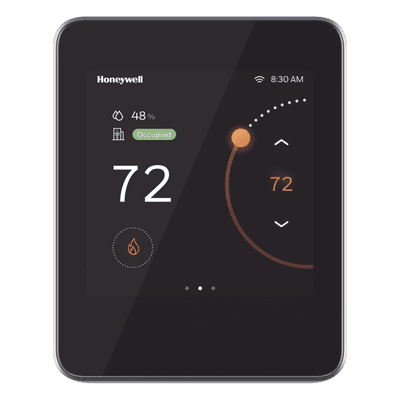 Termostato comercial conectado para unidades rooftop y bomba de calor con BACnet MS/TP, BACnet IP sobre Wi-Fi y app móvil