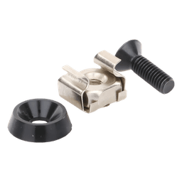 Kit de Montaje para Rack / 48 Tornillos / 48 Arandelas / 48 Tuercas Enjauladas / M5 y M6
