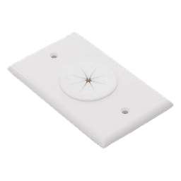Placa de Pared, con Orificio y Grommet, Ideal para Pasar Cables