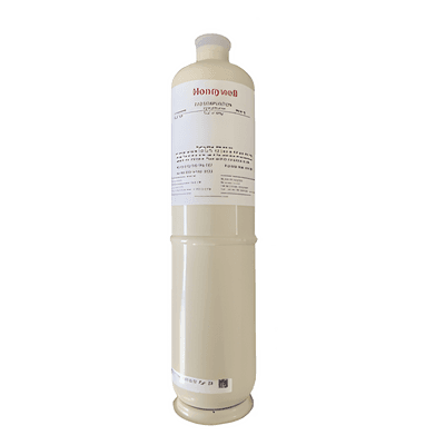 Cilindro de gas de calibración de metano/aire (CH4) al 50% LEL, balance aire, para transmisores XNX, XCD y S3K