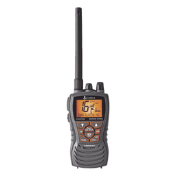 Radio portátil marino flotante y sumergible con función de eliminación de agua de la bocina mediante vibración,  potencia de RF de 6 Watts.