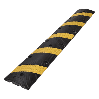 Reductor D / Velocidad / 183cm / 5 lineas amarillas / Hule Reciclado.