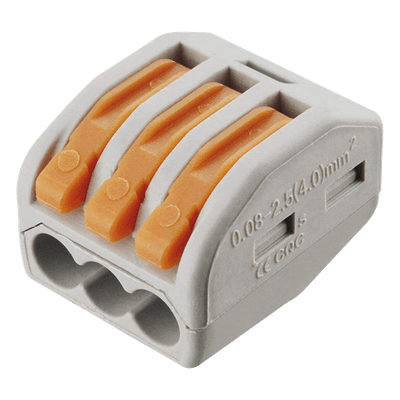 Conector Compacto para 1 Cable de Entrada 2 Cables de Salida / Cables Compatibles 12AWG-28AWG
