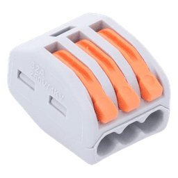 Conector Compacto para 1 Cable de Entrada 2 Cables de Salida / Cables Compatibles 12AWG-28AWG
