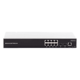 Switch PoE+ Gigabit Administrable / 8 puertos 10/100/1000 Mbps + 2 Puertos SFP Uplink / Hasta 120W / Compatible con GWN Cloud.