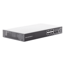 Switch PoE+ Gigabit Administrable / 8 puertos 10/100/1000 Mbps + 2 Puertos SFP Uplink / Hasta 120W / Compatible con GWN Cloud.