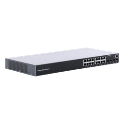 Switch Gigabit PoE+ Administrable / 16 puertos 10/100/1000 Mbps + 4 Puertos SFP Uplink / Hasta 240W / Compatible con GWN Cloud.