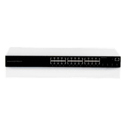 Switch PoE+ Administrable / 24 Puertos 10/100/1000 Mbps + 4 SFP / 360W PoE Total / Switching 56 Gbps / Cloud GWN Sin Costo / Montable en Rack