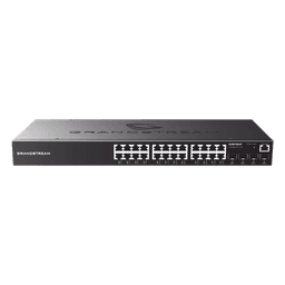 Switch Gigabit Administrable / 24 puertos 10/100/1000 Mbps + 4 Puertos SFP Uplink / Compatible con GWN Cloud.