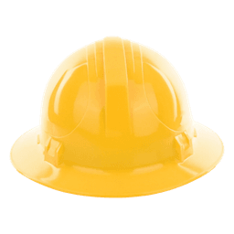 Casco de Seguridad Tipo ala Ancha / Color Amarillo