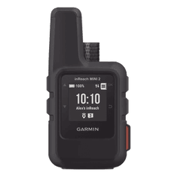 GPS portátil inReach® Mini 2 / Pantalla Monocroma Transflectiva 23 x 23 mm / Resolución 176 x 176 píxeles / Batería Recargable de Iones de Litio / Autonomía Hasta 14 Días / Resistencia al Agua IPX7 / Conectivi