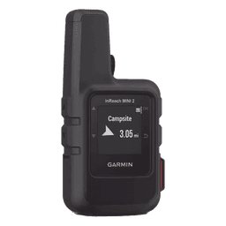 GPS portátil inReach® Mini 2 / Pantalla Monocroma Transflectiva 23 x 23 mm / Resolución 176 x 176 píxeles / Batería Recargable de Iones de Litio / Autonomía Hasta 14 Días / Resistencia al Agua IPX7 / Conectivi