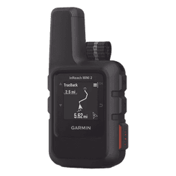 GPS portátil inReach® Mini 2 / Pantalla Monocroma Transflectiva 23 x 23 mm / Resolución 176 x 176 píxeles / Batería Recargable de Iones de Litio / Autonomía Hasta 14 Días / Resistencia al Agua IPX7 / Conectivi