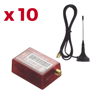 KIt de 10 Comunicadores de Alarma MN01LTEM con Antena 4GLTEM and 5G / Incluyen 2 Años de Cobertura / Aplicación Gratuita / Cero Configuración / Compatible Honeywell/DSC/CROW/PIMA