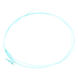 Pigtail de Fibra Óptica Simplex LC, PVC, OM4 50/125, Aqua, 1 Metro (3.28 Pies)