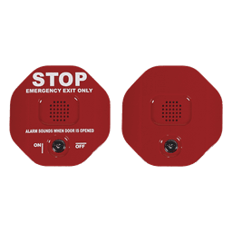 Alarma de puerta multifunción Exit Stopper® para una puerta con bocina remota 