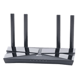 Router WiFi 6 doble banda AX 3000 Mbps /  MU-MIMO y OFDMA / 1 Puerto WAN 10/100/1000 Mbps / 4 Puertos LAN 10/100/1000 Mbps / 4 Potentes Antenas.