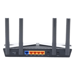 Router WiFi 6 doble banda AX 3000 Mbps /  MU-MIMO y OFDMA / 1 Puerto WAN 10/100/1000 Mbps / 4 Puertos LAN 10/100/1000 Mbps / 4 Potentes Antenas.