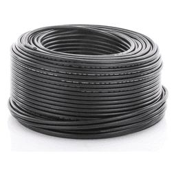 Cable Fotovoltaico Negro / 6mm² (10AWG) / Material COBRE /  2000V / Rollo de 100m