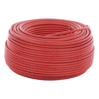 Cable Fotovoltaico Rojo / 6mm² (10AWG) / Material COBRE / 2000V / Rollo de 100 m
