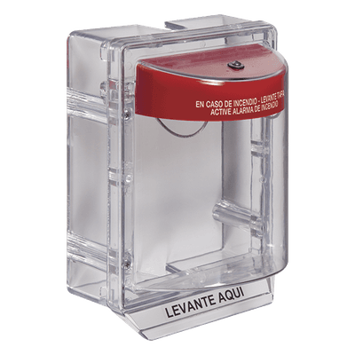 Cubierta Protectora Serie Stopper II® De Policarbonato, Con Bocina, Espaciador Transparente, Etiqueta en Español 