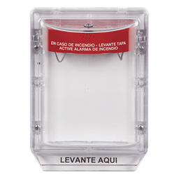 Cubierta Protectora Serie Stopper II® De Policarbonato, Con Bocina, Espaciador Transparente, Etiqueta en Español 