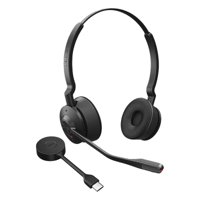 Diadema / Auricular Jabra Engage 55 Stereo / DECT USB-A / Cancelación Activa de Ruido / 150m Alcance (9559-450-125)