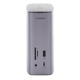 Docking Station USB-C 12 en 1 / 8K HDMI / 4K DisplayPort / USB 3.2 Gen 2 10Gbps / Gigabit Ethernet / Lector SD+MicroSD / Audio 3.5mm / PD 100W