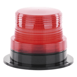 Burbuja Brillante de Larga Vida Útil, con 8 LEDs Color Rojo, Domo Rojo, 110 Vca