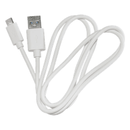 Cable programador y cargador USB a Micro USB color blanco
