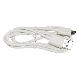 Cable programador y cargador USB a Micro USB color blanco