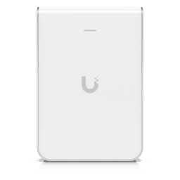 Access Point UniFi U6 In Wall/Montaje p/pared, WIFI 6 2.4 Y 5 Ghz, hasta 5.3 Gbps, 1 pto PoE In, 4 ptos secundarios (1 PoE Out)