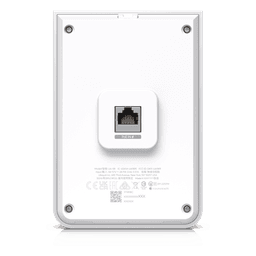 Access Point UniFi U6 In Wall/Montaje p/pared, WIFI 6 2.4 Y 5 Ghz, hasta 5.3 Gbps, 1 pto PoE In, 4 ptos secundarios (1 PoE Out)