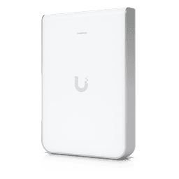 Access Point UniFi U6 In Wall/Montaje p/pared, WIFI 6 2.4 Y 5 Ghz, hasta 5.3 Gbps, 1 pto PoE In, 4 ptos secundarios (1 PoE Out)