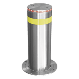Bolardo Hidráulico Antiembestida 220 mm × 600 mm / Acero Inoxidable 304 / 200,000 J de Resistencia al Impacto / Bomba Hidráulica Integrada / Ciclo de 4 seg / 100 Ciclos por Hora