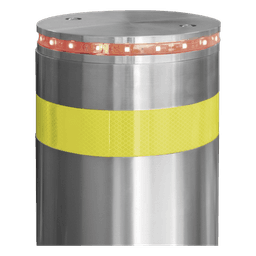 Bolardo Hidráulico Antiembestida 220 mm × 600 mm / Acero Inoxidable 304 / 200,000 J de Resistencia al Impacto / Bomba Hidráulica Integrada / Ciclo de 4 seg / 100 Ciclos por Hora
