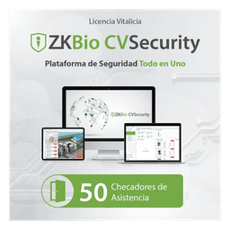 Licencia para ZKBio CVsecurity permite gestionar hasta 50 dispositivos para tiempo y asistencia