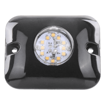 Luz Oculta Ultra Brillante con 12 LED, Color Ambar