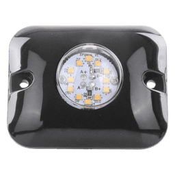 Luz Oculta Ultra Brillante con 12 LED, Color Ambar