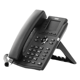 Teléfono IP empresarial para 4 líneas SIP con pantalla LCD de 2.4 pulgadas a color, Opus y conferencia de 3 vías, PoE.