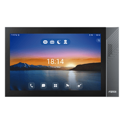 Monitor IP/SIP para interior con Android, Wi-Fi, Bluetooth, Pantalla táctil de 10.1", audio de 2 vías, PoE, 8 interfaces de entrada de alarma.