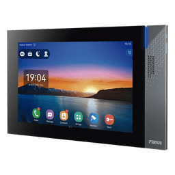 Monitor IP/SIP para interior con Android, Wi-Fi, Bluetooth, Pantalla táctil de 10.1", audio de 2 vías, PoE, 8 interfaces de entrada de alarma.