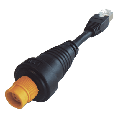 Adaptador Ethernet RJ45 / Conector Redondo Amarillo / Compatible con NSO evo2 y Zeus2