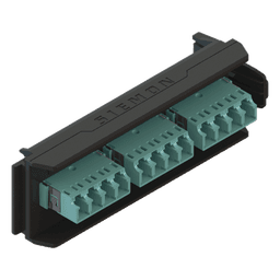 Placa Acopladora LightVerse, 6 Conectores Dúplex LC/UPC, Acepta hasta 12 Fibras Multimodo OM3 y OM4 (No Shuttered)