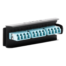 Placa Acopladora LightVerse, 6 Conectores Dúplex LC/UPC, Acepta hasta 12 Fibras Multimodo OM3 y OM4 (No Shuttered)